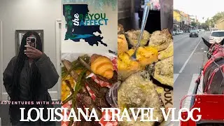 NEW ORLEANS & BATON ROUGE TRAVEL VLOG| BOURBON ST., SPA DAY, GOOD FOOD & MORE | Adventures with Ama