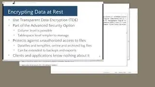 2 Encryption on Disc, Oracle Database Encryption