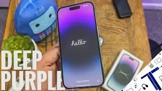 iPhone 14 Pro Deep Purple Unboxing & First Impressions (2023) | 128gb