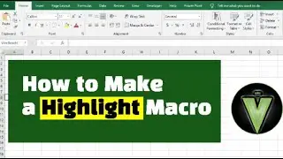 〽️ How to Record a Macro in Excel | Create a Highlight Shortcut