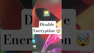 Disable Encryption 🤯🔥|  Day-0451 | Windows Tips window 