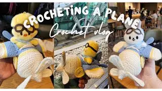 Crocheting an airplane for my tiny sons