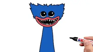 How to Draw Huggy Wuggy Sprunki