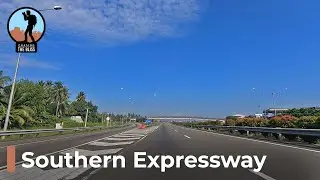 Scenic Driving on the Southern Expressway in Sri Lanka
