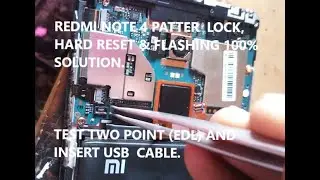REDMI NOTE 4 (MI 2016100) PATTERN LOCK, HARD RESET BY FLASHING 100%  SOLUTION