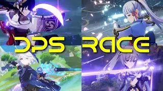 DPS RACE! Furina vs Keqing vs Ayaka vs Raiden - VS A.S.I.M.O.N. - 4.2 Abyss
