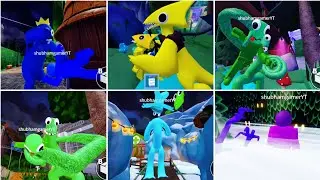 Rainbow Friends 2 All Monsters Vs Rainbow Friends 2 Characters In Third Person View