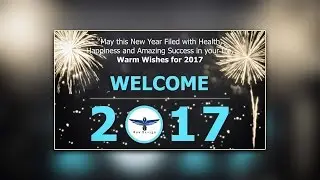 NEW YEAR GREETING CARD DESIGN | PHOTOSHOP TUTORIAL | SPEED ART 2017
