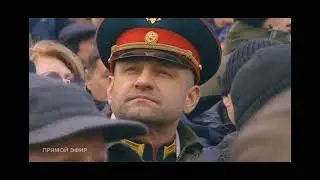 Военный парад 2024 г. По Красной площади прошли колонны военной техники.