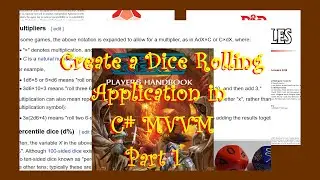 Tabletop dice Generate in c#/MVVM Part1, designing the Dice functions