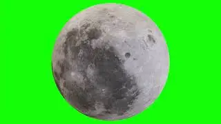 Animated Full Moon 🌕 Copyright Free Green Screen/Chroma Key