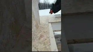Строю СИП дом. сборка цокольного перекрытия #своядача #сипдом #участоквдеревне