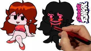 Злая герлфренд/рисование/фрайдей найт фанкин. evil girlfriend/drawing/friday night funkin