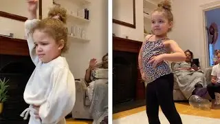 Mini Beyonce Shows Off Her Dancing Skills In The Living Room