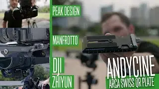 AndyCine ATM-S: Arca Swiss QR Plate for Gimbals / Works with Peak Design, Manfrotto, DJI, Zhiyun