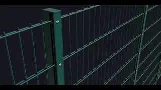 Geometry Nodes Double Wire Fence | BLENDER