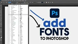 How to ADD Fonts to Photoshop 2024 (Step by Step)