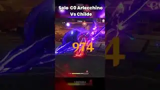 Solo C0 Arlecchino Vs Childe (F2P) #shorts