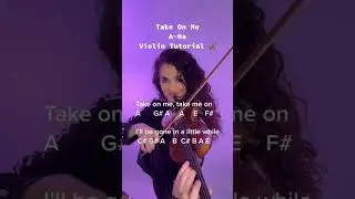 Take On Me, A-Ha, Violin Tutorial by Susan Holloway #violincover #violintutorial