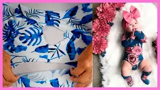 Cortar y coser Mameluco enterizo con medias para bebe es más fácil de lo que piensas