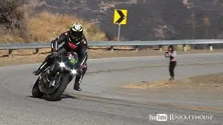 Elbow Dragging Close Call , Street Riding + POV , Harley Stunt Rider