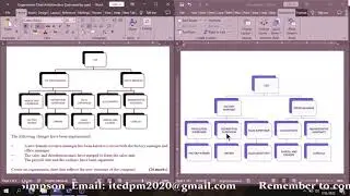 Organization Chart Question from Past Paper
