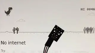 Chrome Dino Game with Photoresistor and Servomotor
