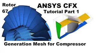 ANSYS CFX Tutorial Part 1/2| Prepare the Geometry of Axial Compressor Rotor 67 and Mesh Generation