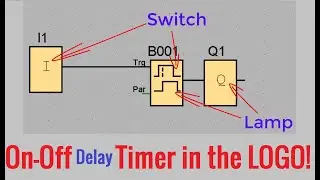 Siemens PLC - On-Off delay timer  in the LOGO!