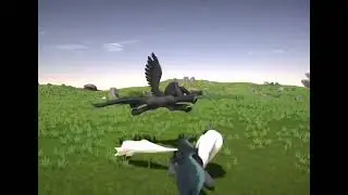 Две поняшки бегают и резвятся под музычку!