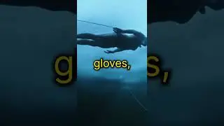 Breaking Records: How far can you swim under ice on one breath? #shorts