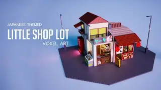 Little Shop Lot | Japanese Themed | Voxel Art