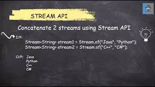 Java 8 Stream API  - 42 Concatenate 2 streams || Most Asked