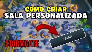 COMO CRIAR SALA PERSONALIZADA no STORMGATE 🎮✅️