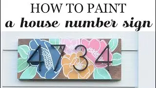 How to make a house number sign