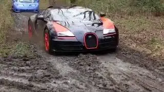 Racing some multi million cars on the dirt road