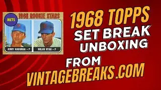 Unboxing a 1968 Topps Baseball Set Break from VintageBreaks.com #baseballcards @VintageBreaks