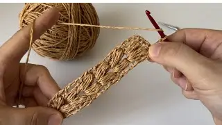 Esnemeyen Örgü Çanta Sapı Yapımı / Kağıt İpten Çanta Sapı Modelleri / Crochet Bag Handle