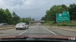 Dashcam drive from Marvin's Mountaintop, WV to Washington DC.  In 4k