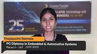 Testimonial of Thejaswini Remala | Placed in L&T | Embedded & Automotive | Nasscom