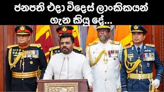 President Anura Kumara Dissanayake talking about Sri Lankan migrant workers in 2019