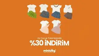 Minicity'de İndirim Zamanı! Tüm Bebek ve Çocuk Giyim Ürünlerinde %30 İndirim!