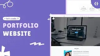 Build a Simple Portfolio Website Project | HTML CSS JavaScript Projects for Beginners 2025