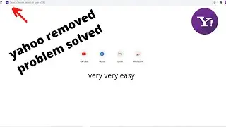 How to remove yahoo from google chrome