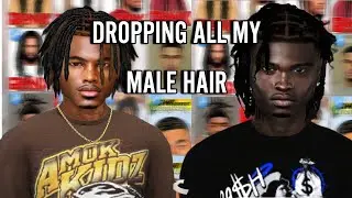 MALE HAIR YOU NEED IN GAME! DROPPING ALL MY MALE HAIR CC
