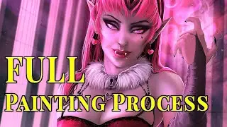 Painting Time Lapse: Vampire Aphrodite OC