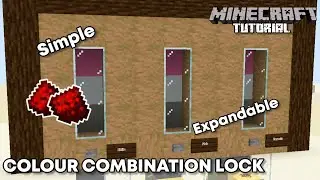 Color COMBINATION LOCK | Minecraft 1.21 Redstone Tutorial
