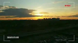 Восточное Бутово. Закат. Начало июня 2019г