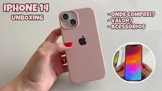 IPHONE 14 128gb ESTRELAR UNBOXING - MEU NOVO CELULAR + VALOR, ONDE COMPREI E ACESSÓRIOS
