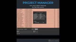 #Sort and #Collect Textures for 3ds Max scene